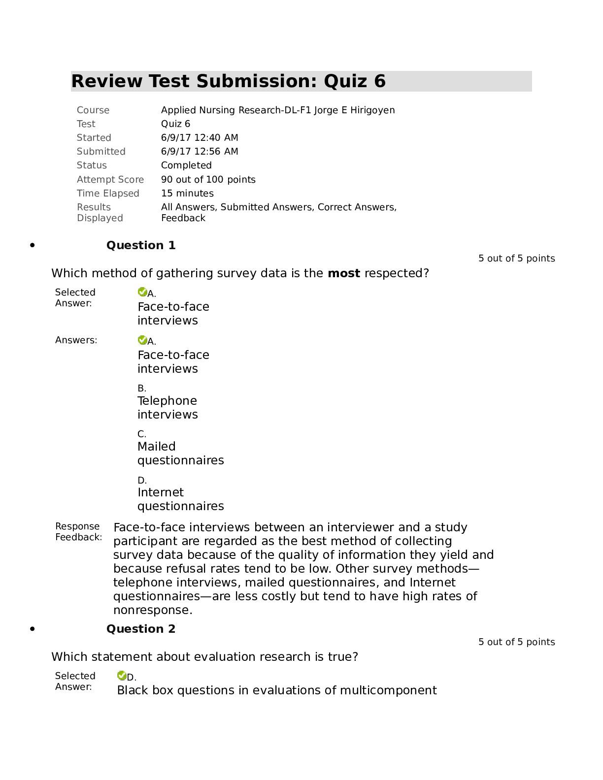 Preview of NURSING 3165 Quiz 6 LATEST, CORRECT AND GRADED A